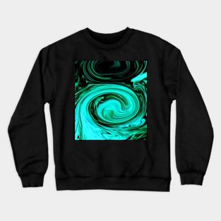 Turquoise Swirls Crewneck Sweatshirt